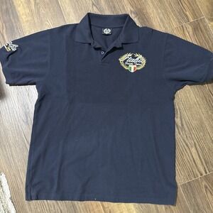 ITALIA SOCCER TEAM BlackSz. Large Polo Type Shirt, See Description